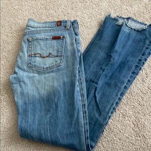 7 for all man kind jeans, classic pocket
